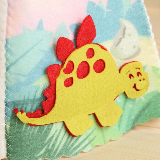 Шапка для бани детская с аппликацией динозавтра Рич, войлок - Simaland фото 3