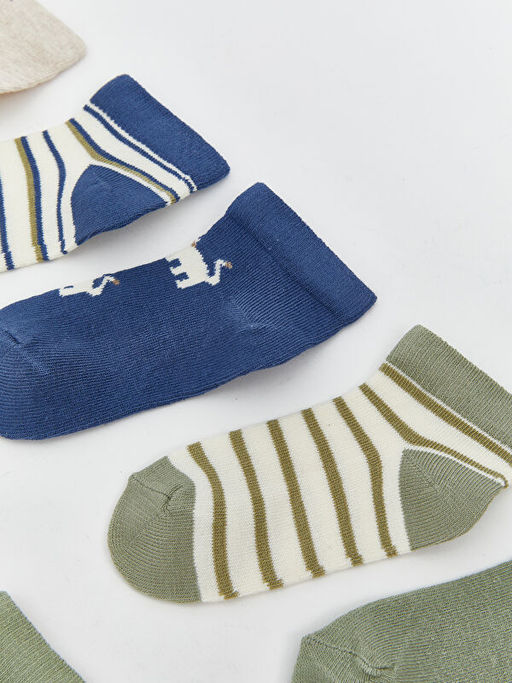 ?izgili Erkek Bebek Patik ?orap 10lu