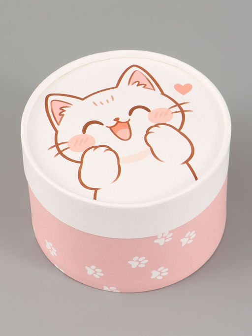 Коробка подарочная круглая For you, 13×8.5 см