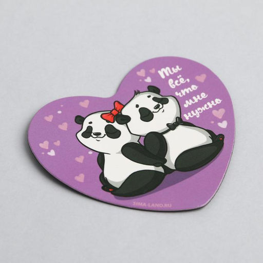 Брелок для ключей и магнит Панды, подарочный набор, 14.5?12 см