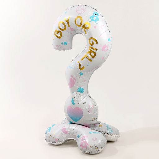 Воздушный шар фольгированный 62" «Мальчик или девочка», на подставке