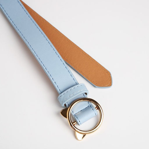 Ремень детский, ширина 2.5 см, пряжка металл, цвет голубой - Simaland фото 2