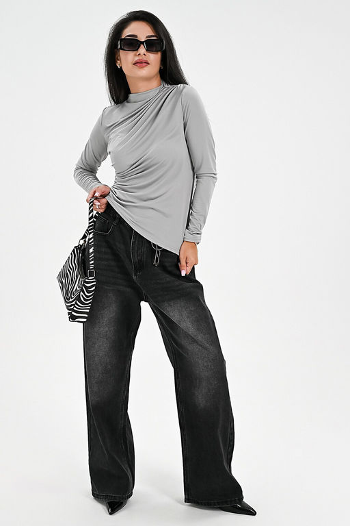 Лонгслив с драпировкой