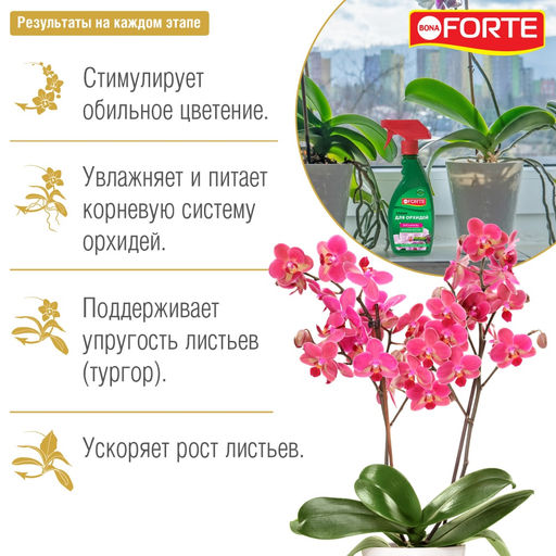 Спрей тоник для орхидей "Bona Forte" фл.500мл