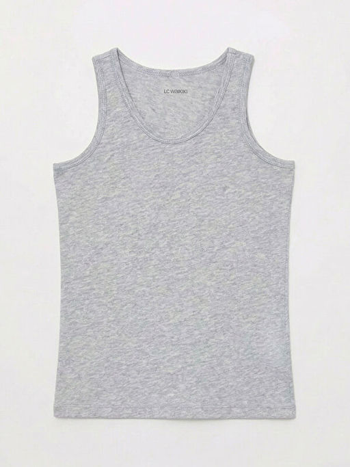 Bisiklet Yaka Erkek ?ocuk Atlet 2li