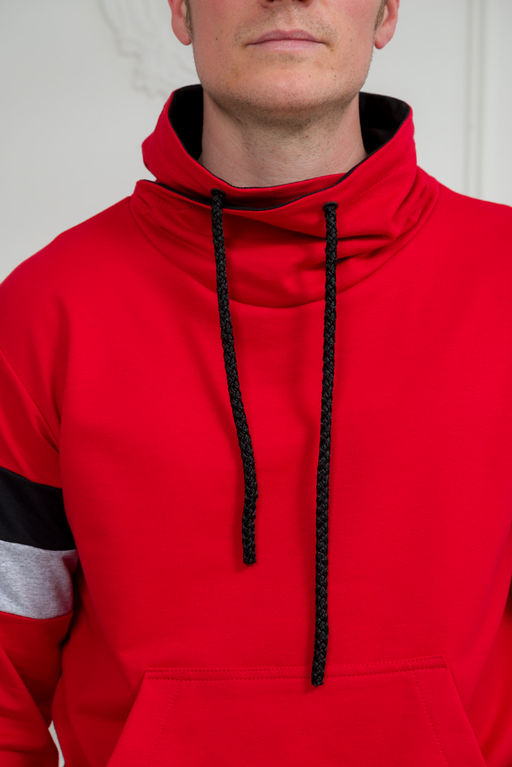 Толстовка мужская из футера Оскар красный - Амадэль фото 2