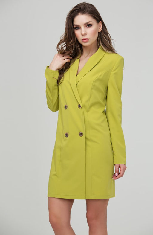 Эффектное платье лайм - Donna saggia фото 3