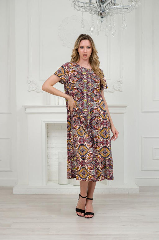 Платье женское из кулирки Кармелита восток - Амадэль фото 5