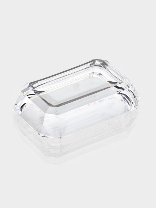 Набор для ванной «Кристалл», 4 предмета, дозатор, 2 стакана, мыльница