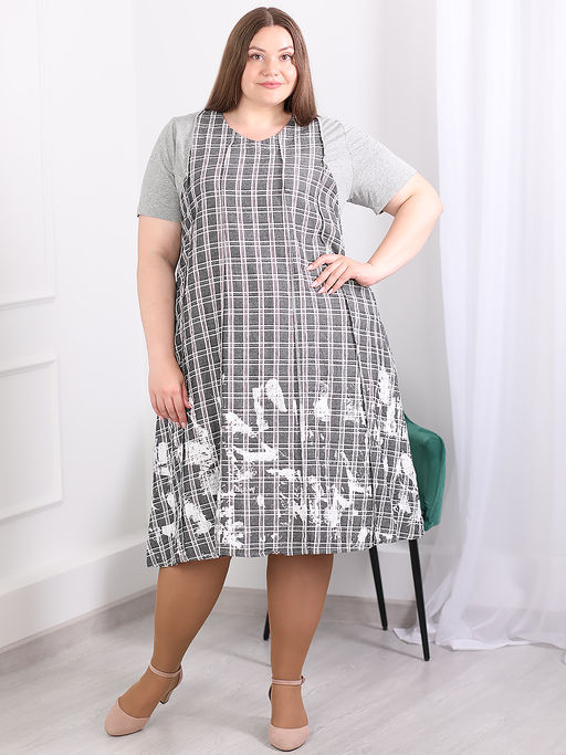 Платье больших размеров летнее