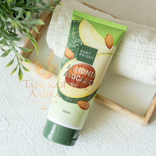 Скраб для тела Миндаль и Авокадо BABY BRIGHT 350 мл