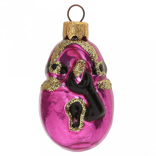 Елочная игрушка фигурка стеклянная Замок h7см, ручная художественная роспись, подарочная упаковка (Россия) - Домашняя мода фото 2