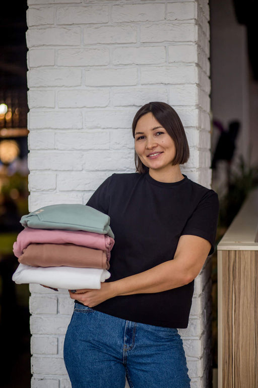 Футболка высокое качество пенье 95% хлопок, 5% лайкра - Knitka wear фото 4