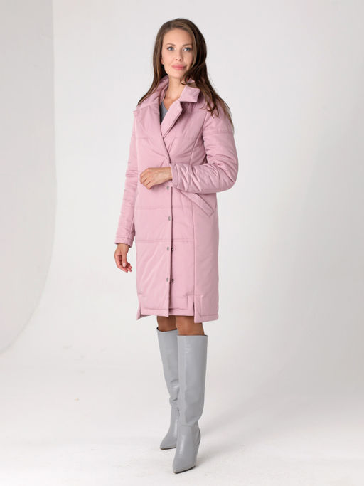 24328 Полупальто дем. розовый - Dizzyway фото 3