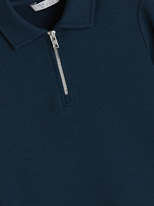 Polo Yaka Erkek ?ocuk Sweatshirt