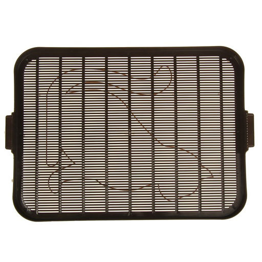 Туалет «Верный Друг» для кошек, с решёткой, 45×36×15 см, слоновая кость