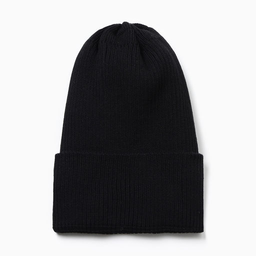 Шапка детская, чёрная, размер 48-52 (3-5 лет)