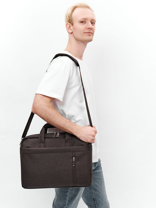 LACCOMA сумка НБ916-коричневый полиэстр  фото 7