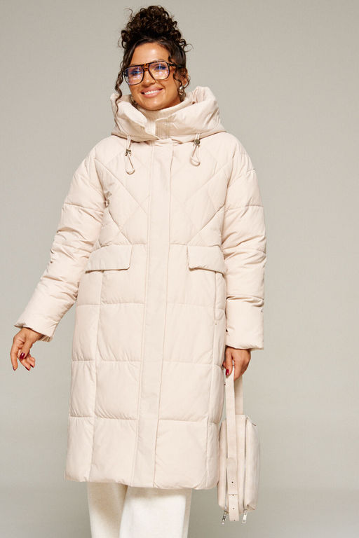 Пальто Beautiful Free 8016 молочный