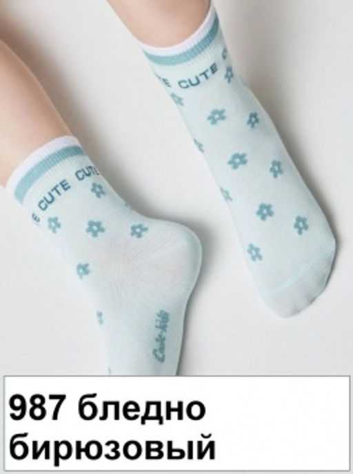 Носки дет.TIP-TOP 5С-11СП, р.18 (48/6)** - 987 бледно-бирюзовый - Conte elegant фото 3