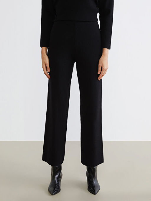 Beli Lastikli Geni? Pa?a Kad?n Triko Pantolon