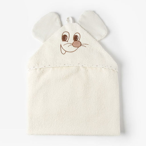 Полотенце-уголок, размер 125х65 см, цвет бежевый К23/2 - Осьминожка фото 3