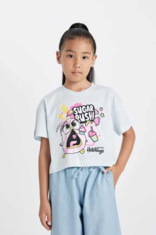 K?z Cocuk Hatsune Miku Bisiklet Yaka K?sa Kollu Tisort