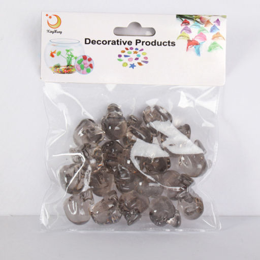 Декоративные камни 100г Череп / XM-36 /уп 200/ пластик - Галеонтрейд фото 4