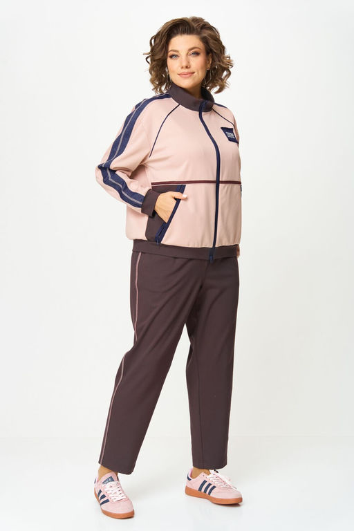 Костюм Aira Style 24241 шоколад+пудра