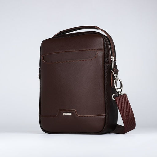 Сумка мужская TEXTURA через плечо, искусственная кожа, цвет коричневый  фото 2