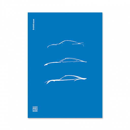 Цена за 3 шт. Тетрадь общая ученическая с пластиковой обложкой на скобе ErichKrause Mirage, синий, А4, 48 листов, клетка_MIX-PACK  фото 3