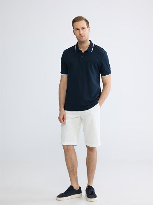 Polo Yaka K?sa Kollu Pike Erkek Ti??rt