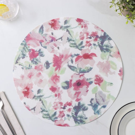 Набор салфеток сервировочных Доляна Акварель. Круг, 4 шт, d=38 см  фото 3