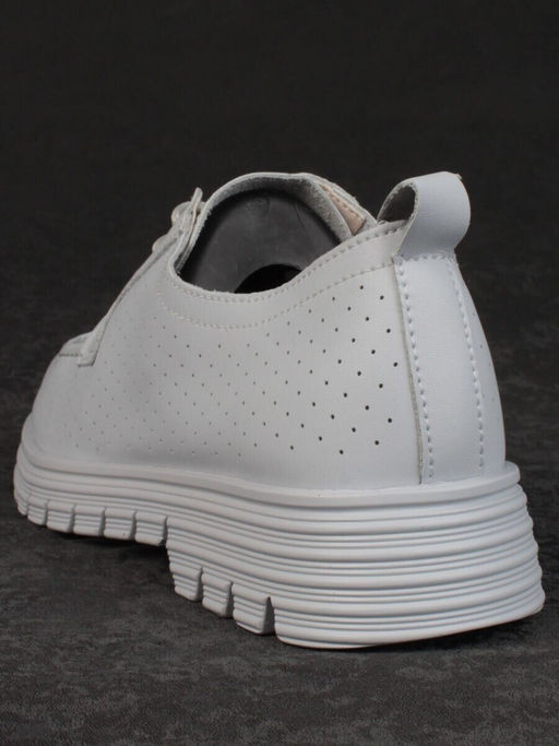 03-PDD161-5 GRAY/LT. BLUE Полуботинки женские (натуральная кожа)