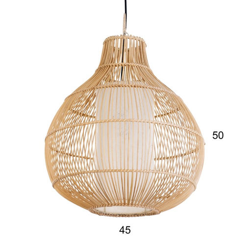 Светильник потолочный из ротанга «Диан», 1×120 Вт, Е27, 40×40×50 см