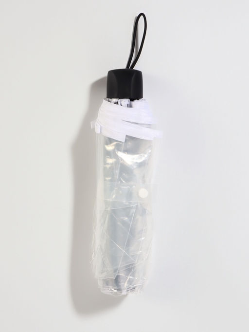 Зонт механический «Однотонный», 3 сложения, 8 спиц, R=48/53 см, d=96 см, прозрачный, белый