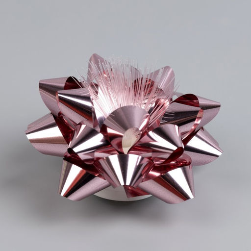 Светодиодная игрушка Бант-звезда10 см, от батареек LR44?3, свечение мульти, розовая - Luazon lighting фото 4