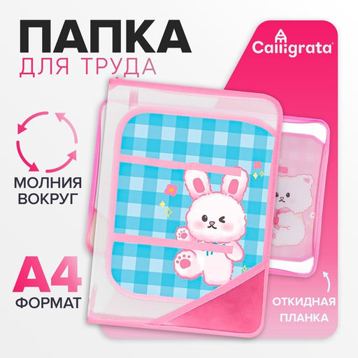 Папка для труда, А4, пластиковая, 23×32.5×2.5 см «Аниме»