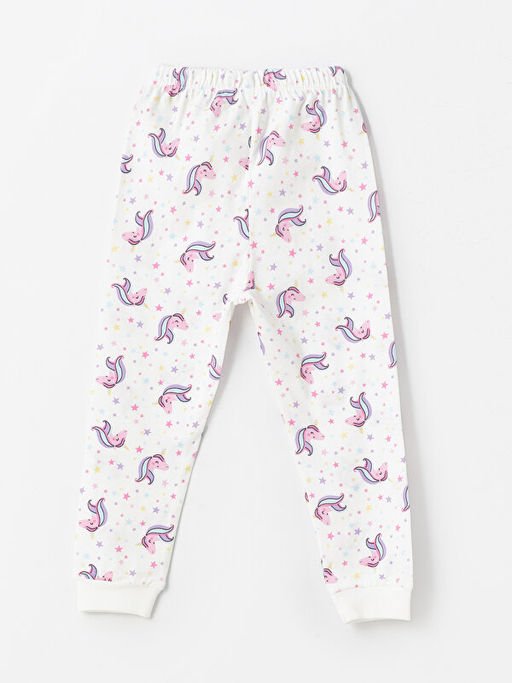 Beli Lastikli Bask?l? K?z Bebek Pijama Alt - Waikiki фото 2