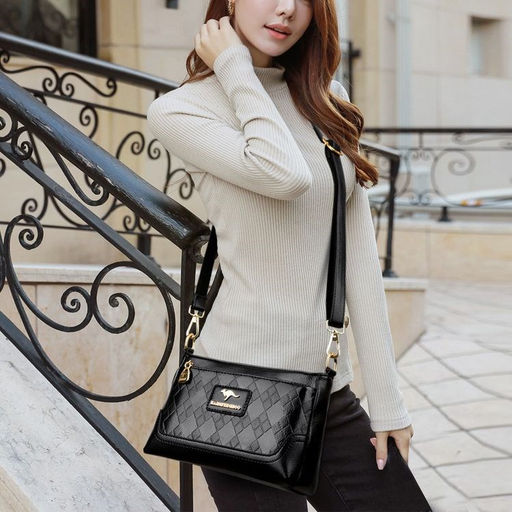 KAIDIFEINIROO Сумка женская с двумя ремнями 8725 фото 15