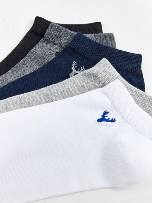 Nak??l? Erkek Patik ?orap 5li - Waikiki фото 3