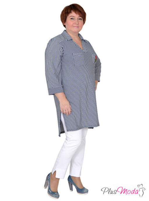 Рубашка Модель №411-A размеры 44-80 - Plusmoda фото 7