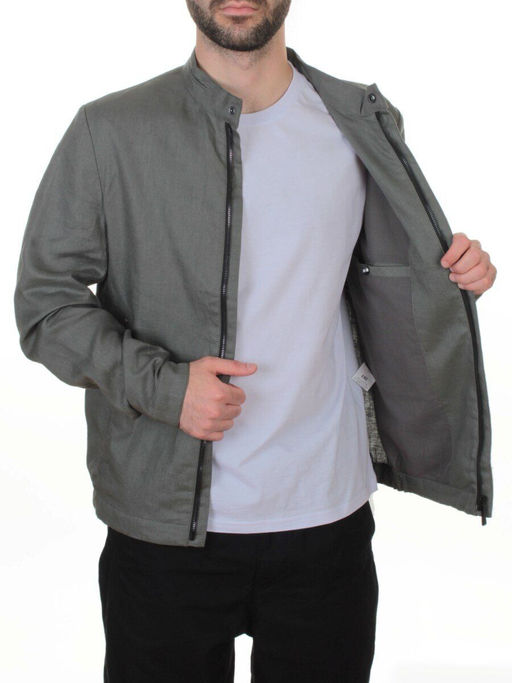 5886 GREY/GREEN Ветровка мужская DSG DONG (100% лён) - Fashion фото 7