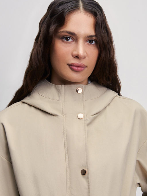 Куртка с капюшоном на кулиске / Zarina  фото 6