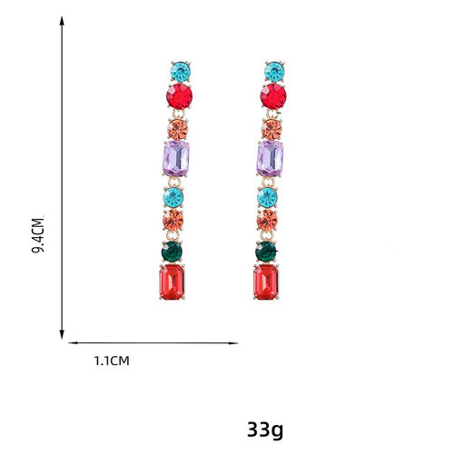 Серьги длинные на гвоздиках арт. 13 1627 (id 267277) - Rada фото 3