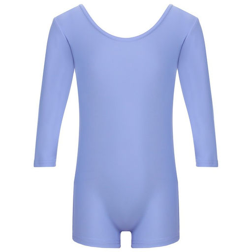 Купальник гимнастический Grace Dance, с шортами, с рукавом 3/4, р. 34, цвет сирень  фото 9