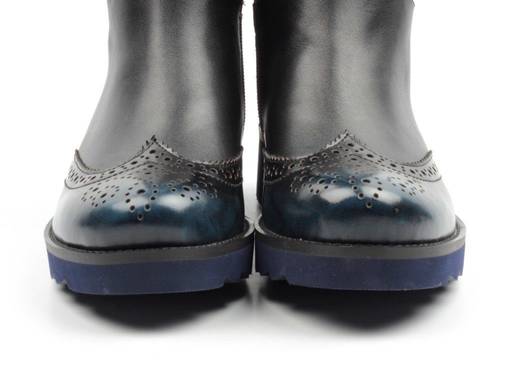 02-91-309-02-5 BLACK Сапоги женские (натуральная кожа, байка) - Фабричный китай фото 10