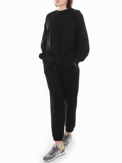3404/3405 BLACK Костюм спортивный женский (95% хлопок, 5% эластан)