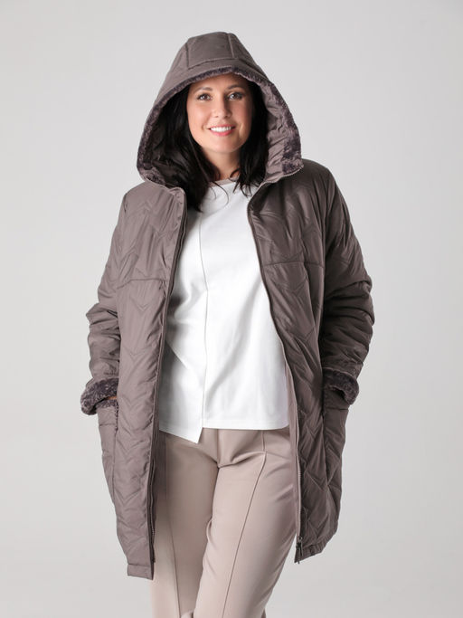 24340 Парка серо-коричневый - Dizzyway фото 2