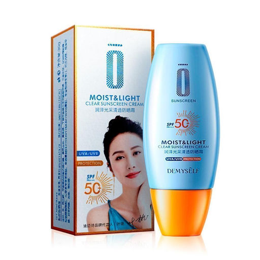 Солнцезащитный крем Moist & Light Clear Sunscreen Cream SPF 50+ UVA- и UVB-лучей. - Aopen фото 4